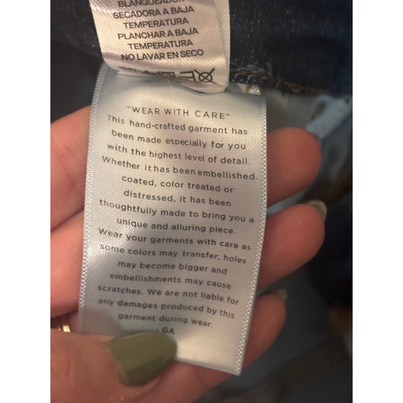 Good American Good Skate High Rise Wide Leg Jeans Medium Wash Size 14/16 - Picture 10 of 11